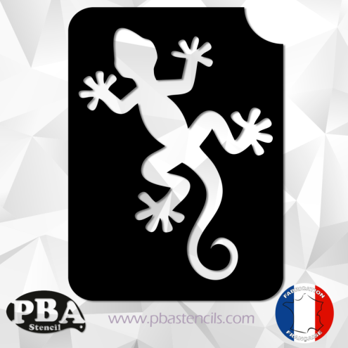 Gecko 75x55mm POCHOIRS ADHÉSIF