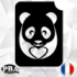 Panda 75x55mm POCHOIRS ADHÉSIF