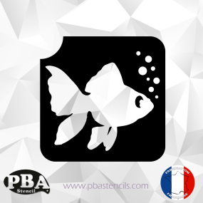 Poisson rouge 55x55 mm...