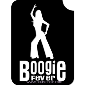 Boogie fever 75x55mm POCHOIRS ADHÉSIF